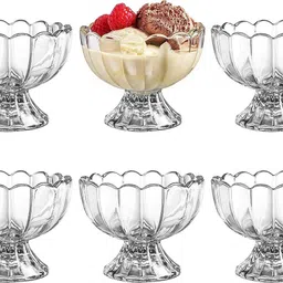 greatzon Glass Dessert Bowl Glass Elegant Ice Cream Bowl For Sundae, Sweets, Snacks, Fruit, Pudding Disposable-picture-42