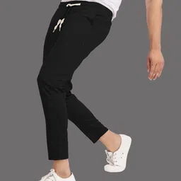 gajavu Pack of 2 Men Solid Black, Grey Track Pants image 5