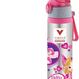 virtue OCEAN STAINLESS STEEL BOTTLE WITHPUSH BUTTON PINK 800 ml Water Bottle-picture-15