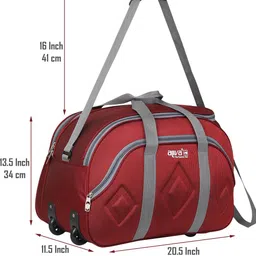 blue star luggage 50 L Strolley Duffel Bag - WDB 1172 - Maroon - Regular Capacity image 4