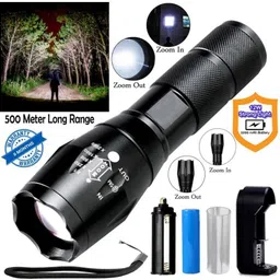 flashify FL_M6 Flash Torch – Rechargeable, 5 Modes, Zoom Focus 8 hrs Torch Emergency Light image 2