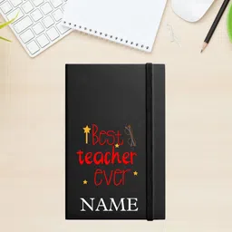 urban kiosk Best Teacher Ever With Pen & Keychain A5 Notebook ruled with lines 90 Pages image 2