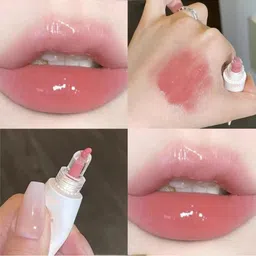brm traders Crystal Tint Lip Balm 4 Colors Fruit Glossy Soft Pigment Long Lasting Lip Balm Multiflavour image 5