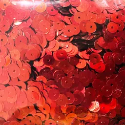 mahir glitter Supreme Quality Art & Craft Decorative Glitter 50 gm Pack (Red Hole Sequence 6 mm) image 4