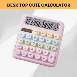 guggu Desktop Calculator, 12-Digit Large LCD and Large Buttons for Office, Homes Y84 Basic Calculator-picture-12