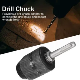uptodateprouducts 13mm Capacity Keyless Hand Drill Chuck 1/2-20UNF Mount Quick Change Conversion Adapter with SDS Adaptor Accessories image 5