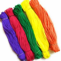 chl 4mm soft Mcrame cord /Threads mix colour set of 5 for Making Macrame craft and DIY projects-picture-11