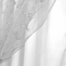 thundershoppe 213.36 cm (7 ft) Door Tissue Blackout Curtain (Pack Of 2) image 4