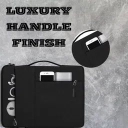 adveriq Laptop Sleeve Bag with Handle Shockproof & Water-Resistant with Accessory Pocket Waterproof Laptop Sleeve/Cover image 2