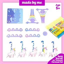 ratna's Unicorn Carousel Color Assemble & play Round & round, Merry go Round image 2