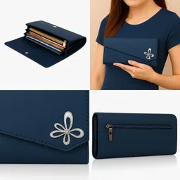 reshu Casual, Formal, Party, Sports Blue Clutch image 3