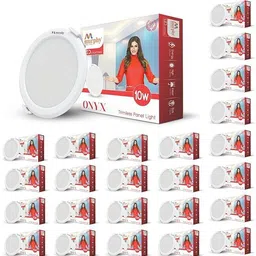 10-Watt Trimless Round LED Panel Ceiling Light (Cool White, Pack of 25) Ceiling Light Ceiling Lamp-image-2