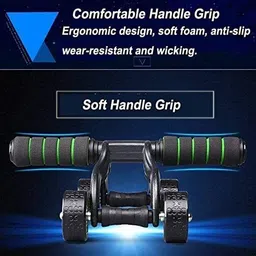 morex Automatic Rebound Design 4 Wheel Ab Roller - Workout Fitness Exercise Equipment Ab Exerciser image 5