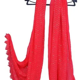 xpant Chiffon Embellished Pink Women Dupatta-picture-36
