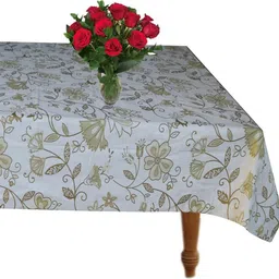 wellhome decor furnishing PVC 8 Seater Floral Table Cover image 2