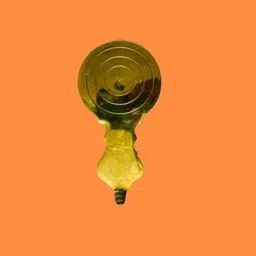 hoiva Gold Brass valakannadi without mirror for Home / office/festive/vishukani - 13 cm-picture-44