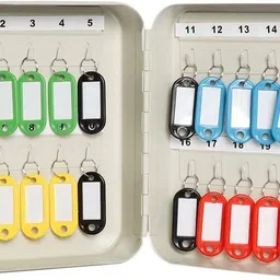 birudmart Key Cabinet Wall Mount, Key Lock Box with Key, Locking Key Organizer Iron Key Holder-picture-15