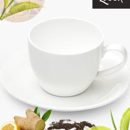 lvook Pack of 12 Opalware White Plain Cup N Saucer-picture-11