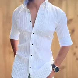 manlyattire Men Regular Fit Self Design Spread Collar Casual Shirt-picture-13