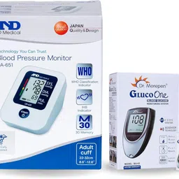 AND UA-651 Upper Arm Blood Pressure Monitor + Dr. Morepen BG-03 Glucometer (with 25 Test Strips) – Home Health Monitoring Kit Bp Monitor-picture-12