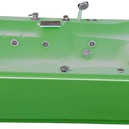 madonna Elegant 6 Ft Jacuzzi with Back Massage and Filler System - Green Free-standing Bathtub-picture-32