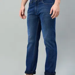 duke Men Regular Mid Rise Blue Jeans image 3