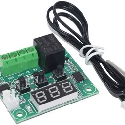 keertan kalp W1209 Digital Thermostat-12V 2A Adaptor-12V DC Cooling Fan Temperature Sensor. Temperature & Humidity Sensor image 2