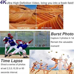 Cubonic 4K HDWaterproof Action Camera- Bright LCD- Perfect for Sports and Adventure! 4k Sports & Action Camera image 5