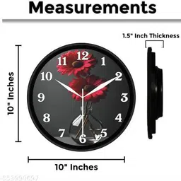 ashashine Analog 25 cm X 25 cm Wall Clock image 2