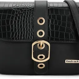 fastrack Women Black Sling Bag-picture-27