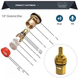 spazio Pulse Brass Swan Neck With 360 Degree Flexible Silicon Hose & Dual Flow Pattern Hot OR Cold Water For Kitchen Sink, Wash Basin Faucets Taps, Chrome, Pack Of 1 Pillar Tap Faucet image 5