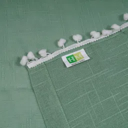 homemonde 243 cm (8 ft) Shower Cotton Transparent Curtain Single Curtain image 5