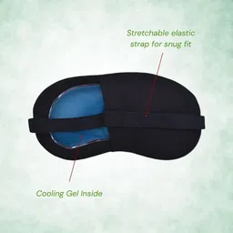 supergenerix Printed Eye Mask For Men & Women With Cooling Gel (Pista Green) image 3
