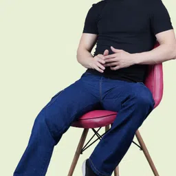 white leapard Men Regular Mid Rise Dark Blue Jeans image 3