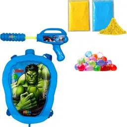 dealbindaas Hulk Mask Pichkari Tank Holi Water Pressure Back Pack Tank For Kids Water Gun image 1