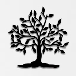 wallcentre Black Steel Tree Of Life Without Frame Wall Art image 2