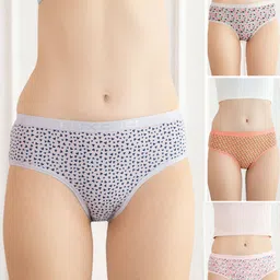 lux cozi Pack of 4 Women Hipster Multicolor Panty-picture-25