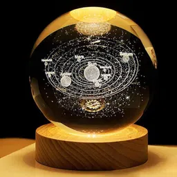 shopogenix Crystal Ball for Home Decoration 2.4inch 3D Solar System Crystal Ball -L12 Night Lamp-picture-20