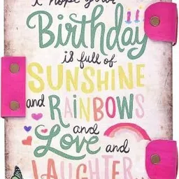 craft club Happy Birthday Cross Binding A5 Diary Un-Ruled 144 Pages image 4
