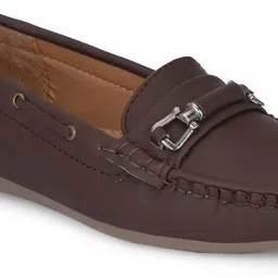 karaddi PU Synthetic Leather Loafers For Women image 2