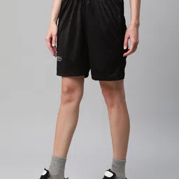 mack jonney Pack of 2 Solid Women Black, Blue Sports Shorts image 4