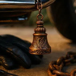 gt gala time Guardian Bell Evil Eye Keyfob Lucky Charm Protection Spiritual Gift Kid Teen Key Chain image 4