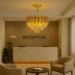 tripping Modern K9 Crystal Chandeliers Gold 3-Tier Round Crystal Chandelier Chandelier Ceiling Lamp-picture-16