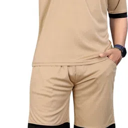 nispruh Men Night Suit Set Beige Striped-picture-28