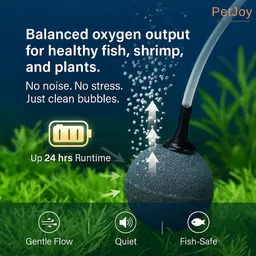 petjoy SOBO SB-108 AIR Pump Oxygen pump for Fishes with AIR Stone & AIR Pipe (3 MTRS.) Air Aquarium Pump image 3