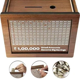 kvr craft Gullak box money saving box piggy bank for kids bank money coin bank CBT3 Coin Bank image 2