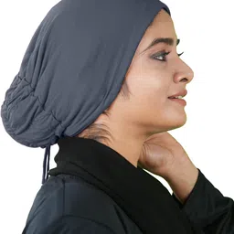 mehar Solid Viscose Women Grey Scarf image 2