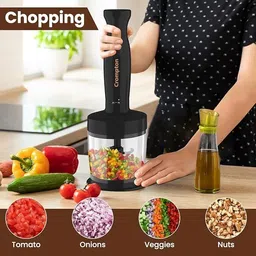crompton 300 W BLACK & GOLD Hand Blender image 3