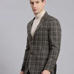 monte carlo 100% Wool Checkered Coat For Men image 3