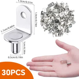 hasthip Metal L Shaped Shelf Brackets Set 2 Shelf Bracket image 2